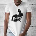 Daddy Bunny Rabbit Father Dad Easter Men's V-Neck T-Shirt Daddy Bunny Rabbit Father Dad Easter Men's V-Neck T-Shirt