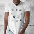 Daddy Houston We Have One Year Old Space Theme 1st Birthday Men's V-Neck T-Shirt