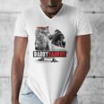 Daddysaurus T-Rex Dad Dinosaur Daddy Saurus Fathers Day Men's V-Neck T-Shirt