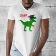 Dinosaur Rawr Diploma Graduate Graduation Men's V-Neck T-Shirt
