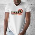 Disc Golf I'd Hit That Frisbee Golfer Retro Men Dad Men's V-Neck T-Shirt