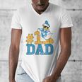Disney Donald Duck Number One Dad Sunglasses Father's Day Men's V-Neck T-Shirt