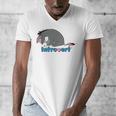 Disney Winnie The Pooh Introvert Eeyore Logo Men's V-Neck T-Shirt Disney Winnie The Pooh Introvert Eeyore Logo Men's V-Neck T-Shirt