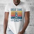 Dog Dad Vintage Great Dane Dad Men Women Kids Men's V-Neck T-Shirt