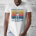 Dog Ridgeback Dad Vintage Rhodesian Ridgeback Dad Men's V-Neck T-Shirt