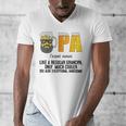 Drinking Opa Like A Regular Grandpa Much Cooler Beer Dad Men's V-Neck T-Shirt