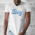 Expecting Dad Of Boy Est 2026 Father's Day Son-Dad To Be Men Men's V-Neck T-Shirt