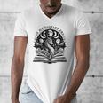 In My Fantasy Era Books Dragon & Moon Bookish Bookworm Men's V-Neck T-Shirt In My Fantasy Era Books Dragon & Moon Bookish Bookworm Men's V-Neck T-Shirt