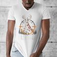 Fast Food Deer Hunting Hunter Dad Tail Buck Men's V-Neck T-Shirt
