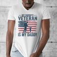 Father Veterans Day My Favorite Veteran Is My Daddy For Kids Men's V-Neck T-Shirt Father Veterans Day My Favorite Veteran Is My Daddy For Kids Men's V-Neck T-Shirt