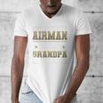 My Favorite Airman Calls Me Grandpa Airman Graduation Premium Men's V-Neck T-Shirt