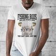 Fishing Tuna Bass Rod Fisherman Cool Dad Quote Men's V-Neck T-Shirt