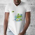 Frutiger Aero Y2K Fashion Trends Statement Piece Tech Orbite Premium Tri-Blend Men's V-Neck T-Shirt