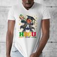 Future HBCU Grad Dabbing Kid Graduation For Boys Kids Men's V-Neck T-Shirt