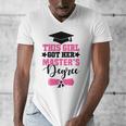 This Girl Got Her Masters Degree Graduation Mastered It 2024 Men's V-Neck T-Shirt