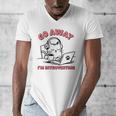 Go Away I´m Introverting Stay Home Socially Awkward Men's V-Neck T-Shirt Go Away I´m Introverting Stay Home Socially Awkward Men's V-Neck T-Shirt