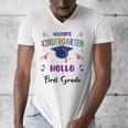 Goodbye Kindergarten Graduation Class 2025 1st Grade Kids Men's V-Neck T-Shirt