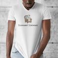 Goose Licensed Listener Psychology School Graduation Men's V-Neck T-Shirt