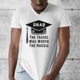 Grad 2022 Graduation Tassel Was Worth The Hassle Men's V-Neck T-Shirt