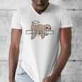 Graduation 2022 PhD Sloth Bachelor Master School Doctor Men's V-Neck T-Shirt