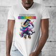 Graduation Kindergarten Unicorn Roller Skate Girls Grad Men's V-Neck T-Shirt