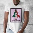 Graduation Latina Educated La Graduada Mexican Bingo Card Men's V-Neck T-Shirt