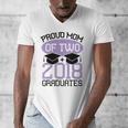 Graduation Shirt For Mom Of Twins Proud Mom Twins Tee Men's V-Neck T-Shirt