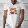 Grouchy Potato Crew Introvert Sarcasm Premium Tri-Blend Men's V-Neck T-Shirt