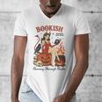 Halloween Bookish Witchy Book Club Hot Girls Read Men's V-Neck T-Shirt