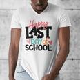 Happy Last Day Of School Kids Teacher Student Graduation Men's V-Neck T-Shirt