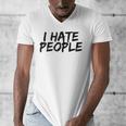 I Hate People Graffiti Introverts Meme Loner Men's V-Neck T-Shirt