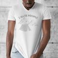 I Hate People Introvert Sarcastic I Love Camping Men's V-Neck T-Shirt I Hate People Introvert Sarcastic I Love Camping Men's V-Neck T-Shirt