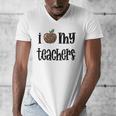 I Heart My Teachers I Love My Teachers Graduation Kids Teens Men's V-Neck T-Shirt