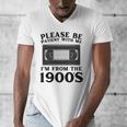 Over The Hill Please Be Patient I'm From The 1900s VHS Premium Tri-Blend Men's V-Neck T-Shirt