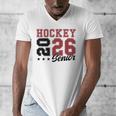 Hockey Senior Night Hockey Senior 2026 Graduation 59 Men's V-Neck T-Shirt