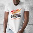 Hotrod Vintage Style Car Nostalgia Hotrod Distressed Premium Tri-Blend Men's V-Neck T-Shirt