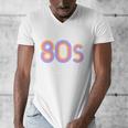 I'd Rather Be In The 80s Iconic Music Nostalgia Vintage Men's V-Neck T-Shirt