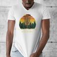 Id Rather Be Playing With My Disc Introvert Disc Golf Raglan Baseball Tee Men's V-Neck T-Shirt
