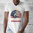 I'm Hooker On The Weekends Dirty Bass Dad Fishing Men's V-Neck T-Shirt I'm Hooker On The Weekends Dirty Bass Dad Fishing Men's V-Neck T-Shirt