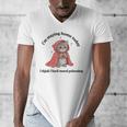 I’m Staying Home Today Cat Introvert Homebody Men's V-Neck T-Shirt