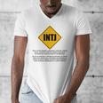 INTJ Warnings Architect Personality Type Introvert Men's V-Neck T-Shirt INTJ Warnings Architect Personality Type Introvert Men's V-Neck T-Shirt