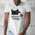 Introvert Energy Cat Love Cat Meme Men's V-Neck T-Shirt
