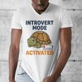 Introvert Mode Activated Low Social Battery Box Turtle Men's V-Neck T-Shirt Introvert Mode Activated Low Social Battery Box Turtle Men's V-Neck T-Shirt