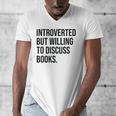Introverted Bookworm Books Introvert Men's V-Neck T-Shirt Introverted Bookworm Books Introvert Men's V-Neck T-Shirt