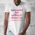 Introverted Willing To Discuss Caucasian Ovcharka Introvert Men's V-Neck T-Shirt Introverted Willing To Discuss Caucasian Ovcharka Introvert Men's V-Neck T-Shirt