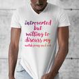 Introverted Willing To Discuss Welsh Pony And Cob Introvert Men's V-Neck T-Shirt Introverted Willing To Discuss Welsh Pony And Cob Introvert Men's V-Neck T-Shirt