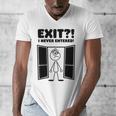 Irony Sarcasm Introvert Dry Humor Cartoon Comic Geek Nerd Men's V-Neck T-Shirt Irony Sarcasm Introvert Dry Humor Cartoon Comic Geek Nerd Men's V-Neck T-Shirt
