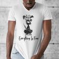 Its Fine Im Fine Everythings Fine Dog Mom Dad Lovers Men's V-Neck T-Shirt