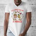 IVF Mom Dad Embryo Transfer Day It's A Day For A Miracle Men's V-Neck T-Shirt