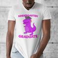 Kids Kindergarten Graduation Idea For Girls Dinosaur Men's V-Neck T-Shirt